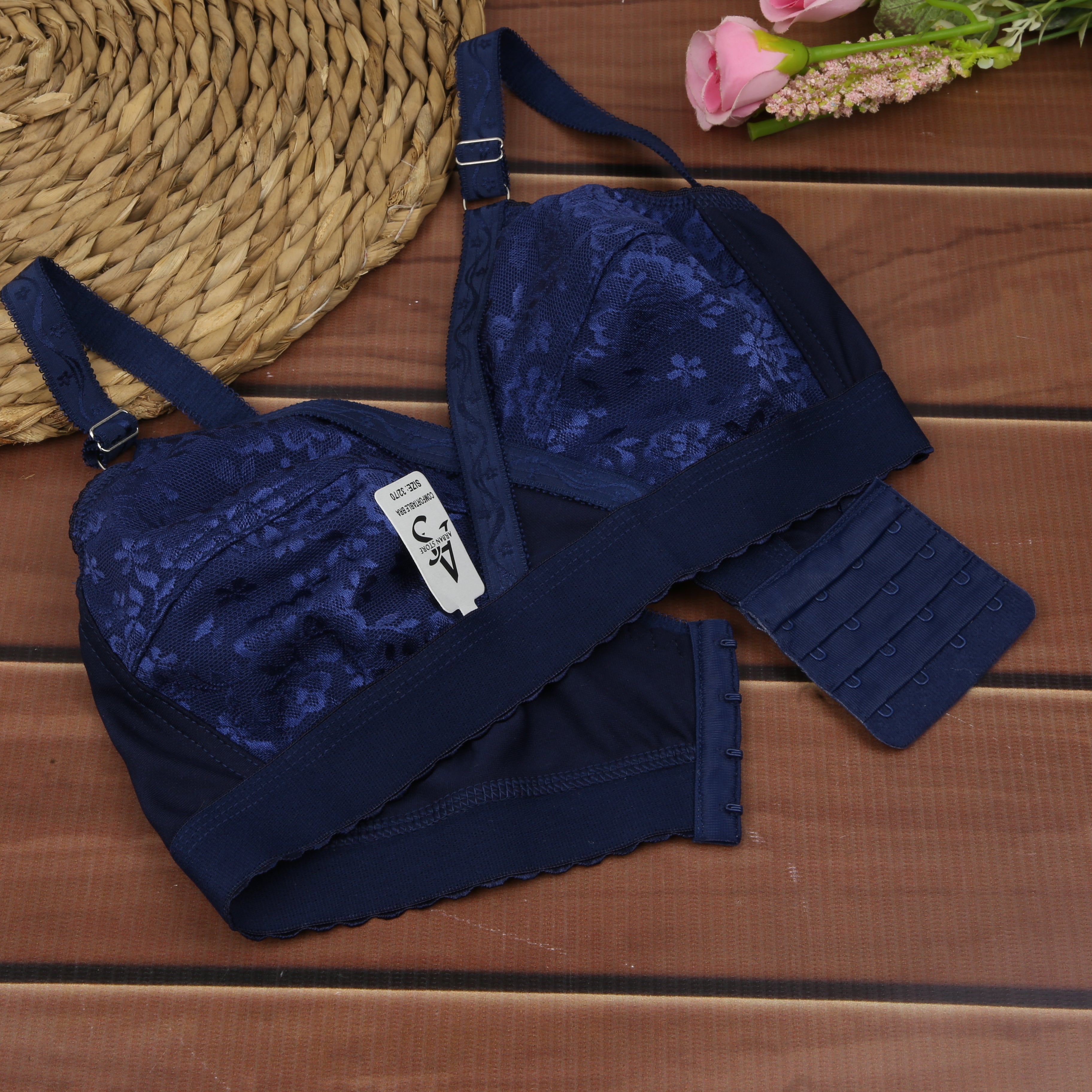 Pack of 3 – Hosiery + Net Bras with 4-Hook Suppor
